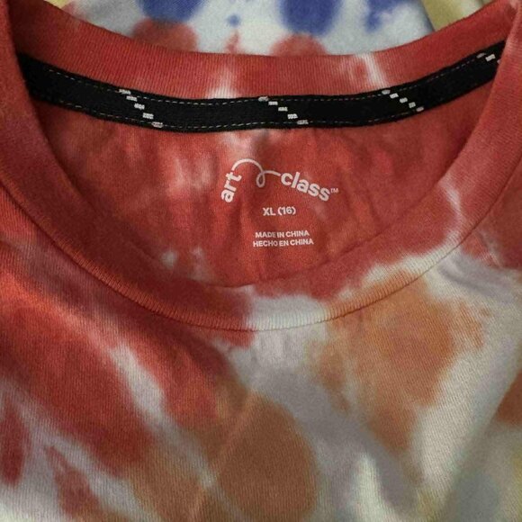 Art Class Tie-Dye Swirl Tee – Youth XLG, 60% Cotton -40% Recycled Polyester NWOT - Picture 6 of 6